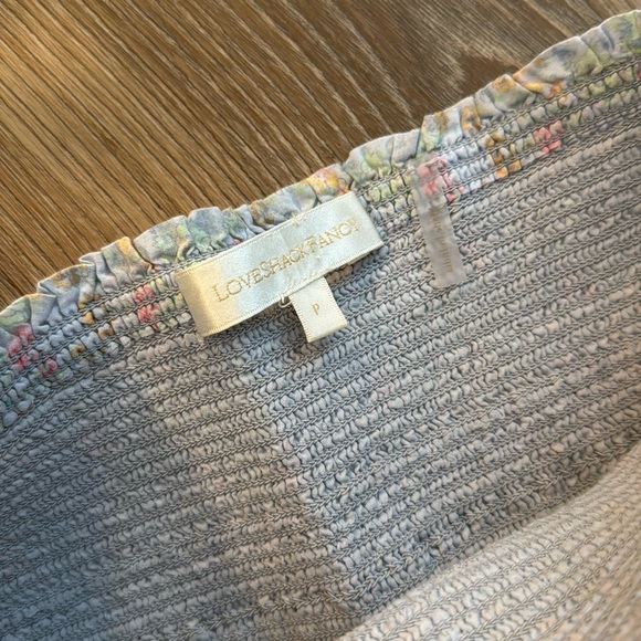 NWOT LOVESHACKFANCY SMOCKED ANGUILLA SKIRT - Picture 8 of 9